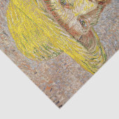 ヴィンセント・ファン・ゴッホ – わら帽子と自画像 薄葉紙 (詳細)