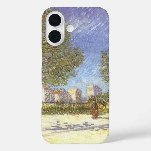 ヴィンセント・ファン・ゴッホ - パリ郊外 Case-Mate iPhoneケース (裏面)