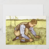 ヴィンセント・ファン・ゴッホ - 刈り取り鎌を持つ少年 (正面/裏面)