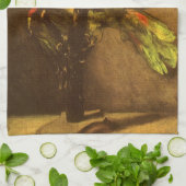 ヴィンセント・ファン・ゴッホ - 緑のオウムのある静物 キッチンタオル (折り畳み)