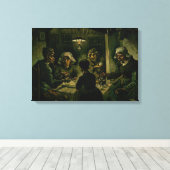 ヴィンセント・ファン・ゴッホ - 馬鈴薯を食べる人々 キャンバスプリント (インサイチュ (ウッドフロア))