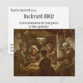 ヴィンセント・ファン・ゴッホ - 馬鈴薯を食べる人々 招待状 (正面/裏面)