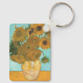 ヴィンセント・ファン・ゴッホ-12ひまわりの花と花瓶 キーホルダー (裏面)