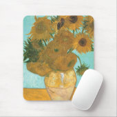 ヴィンセント・ファン・ゴッホ-12ひまわりの花と花瓶 マウスパッド (マウス)