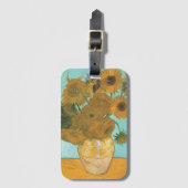 ヴィンセント・ファン・ゴッホ-12ひまわりの花と花瓶 ラゲッジタグ (正面縦)
