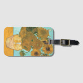 ヴィンセント・ファン・ゴッホ-12ひまわりの花と花瓶 ラゲッジタグ (正面横)