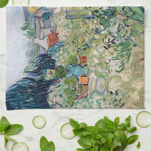 ヴィンセント・ヴァン恋しく思ゴッホ – ガーデンのガシェ キッチンタオル (折り畳み)