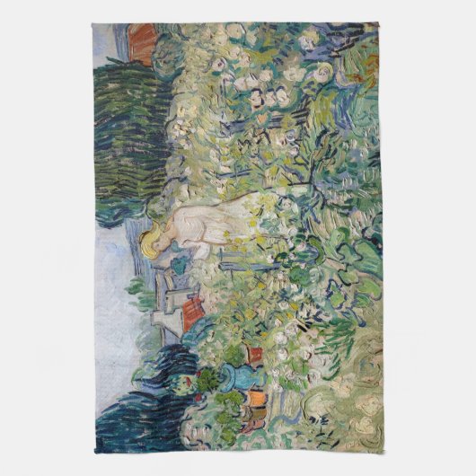 ヴィンセント・ヴァン恋しく思ゴッホ – ガーデンのガシェ キッチンタオル (縦)