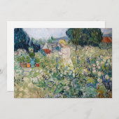 ヴィンセント・ヴァン恋しく思ゴッホ – ガーデンのガシェ サンキューカード (正面/裏面)