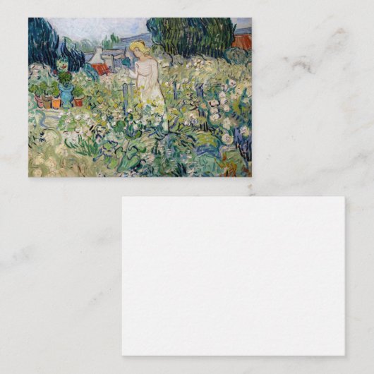 ヴィンセント・ヴァン恋しく思ゴッホ – ガーデンのガシェ ノートカード (正面/裏面)