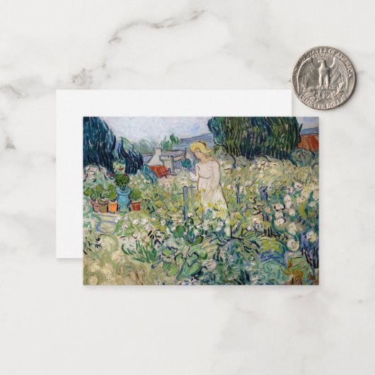 ヴィンセント・ヴァン恋しく思ゴッホ – ガーデンのガシェ ノートカード (正面/裏面インサイチュ)