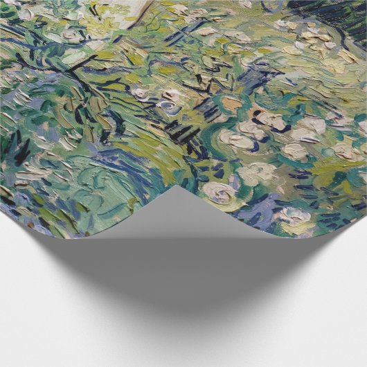 ヴィンセント・ヴァン恋しく思ゴッホ – ガーデンのガシェ ラッピングペーパー (角)