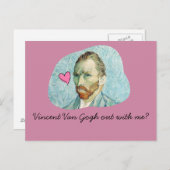 ヴィンセント・ヴァン・ゴッホが私のカードを持って出て ポストカード (正面/裏面)