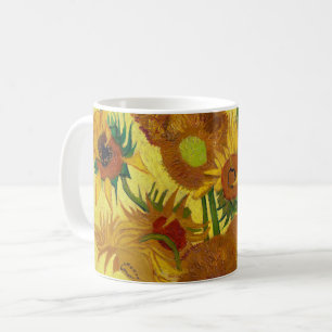 ヴィンセント·ヴァン·ゴッホが花瓶芸術で15本のひまわりを コーヒーマグカップ