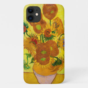 ヴィンセント·ヴァン·ゴッホが花瓶芸術で15本のひまわりを iPhone 11 ケース