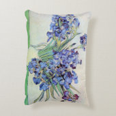 ヴィンセント・ヴァン・ゴッホによるアイリス付きスチルライフ花瓶 アクセントクッション (裏面(縦))