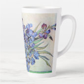 ヴィンセント・ヴァン・ゴッホによるアイリス付きスチルライフ花瓶 カフェラテマグ (右)