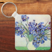ヴィンセント・ヴァン・ゴッホによるアイリス付きスチルライフ花瓶 キーホルダー (正面)
