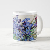 ヴィンセント・ヴァン・ゴッホによるアイリス付きスチルライフ花瓶 ジャンボコーヒーマグカップ (正面右)