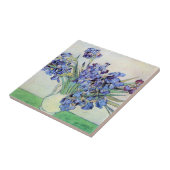 ヴィンセント・ヴァン・ゴッホによるアイリス付きスチルライフ花瓶 タイル (側面)