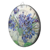 ヴィンセント・ヴァン・ゴッホによるアイリス付きスチルライフ花瓶 ダーツボード (正面右)