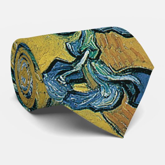ヴィンセント・ヴァン・ゴッホによるアイリス付きスチルライフ花瓶 ネクタイ (ロール)