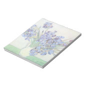 ヴィンセント・ヴァン・ゴッホによるアイリス付きスチルライフ花瓶 ノートパッド (回転)