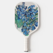 ヴィンセント・ヴァン・ゴッホによるアイリス付きスチルライフ花瓶 ピックルボールラケット (裏面)