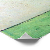 ヴィンセント・ヴァン・ゴッホによるアイリス付きスチルライフ花瓶 ポスター (角)