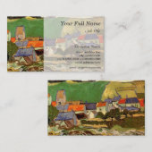 ヴィンセント・ヴァン・ゴッホによるオーバースの見解。 名刺 (正面/裏面)