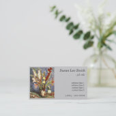 ヴィンセント・ヴァン・ゴッホによるグラジオリの花瓶。グレー 名刺 (スタンド正面)