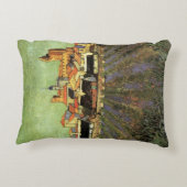 ヴィンセント・ヴァン・ゴッホによるサントス・マリーの眺め アクセントクッション (裏面)