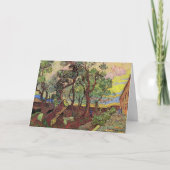 ヴィンセント・ヴァン・ゴッホによるセントポール病院と庭園 カード (正面)