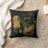 ヴィンセント・ヴァン・ゴッホによるバラ付きガラス クッション (ブランケット)