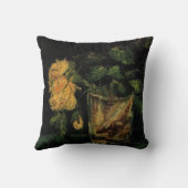 ヴィンセント・ヴァン・ゴッホによるバラ付きガラス クッション (裏面)