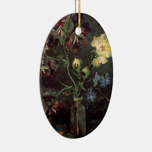 ヴィンセント・ヴァン・ゴッホによるミオソティスと牡丹の花瓶 セラミックオーナメント (右)