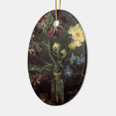 ヴィンセント・ヴァン・ゴッホによるミオソティスと牡丹の花瓶 セラミックオーナメント (左)