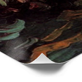 ヴィンセント・ヴァン・ゴッホによるミオソティスと牡丹の花瓶 ポスター (コーナー)