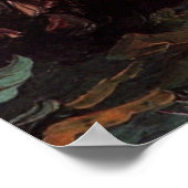 ヴィンセント・ヴァン・ゴッホによるミオソティスと牡丹の花瓶 ポスター (角)