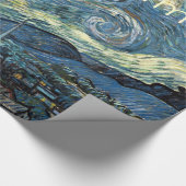 ヴィンセント・ヴァン・ゴッホによるメリークリスマス・星空の夜。 ラッピングペーパー (角)