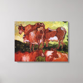 ヴィンセント・ヴァン・ゴッホによるヨルダーンスの牛 キャンバスプリント (正面)