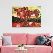 ヴィンセント・ヴァン・ゴッホによるヨルダーンスの牛 キャンバスプリント (インサイチュ (リビング))