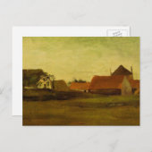 ヴィンセント・ヴァン・ゴッホによるロイスデュイネンの農家（ハーグ） ポストカード (正面/裏面)