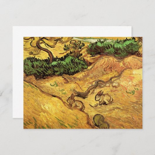 ヴィンセント・ヴァン・ゴッホによる二つのウサギのフィールド (正面/裏面)