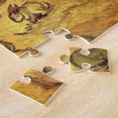 ヴィンセント・ヴァン・ゴッホによる二つのウサギのフィールド ジグソーパズル (側面)