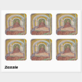 ヴィンセント・ヴァン・ゴッホによる亡命館廊下 スクエアシール (シート)