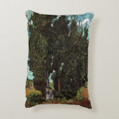 ヴィンセント・ヴァン・ゴッホによる女性姿のヒノキ アクセントクッション (裏面(縦))