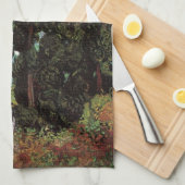 ヴィンセント・ヴァン・ゴッホによる女性姿のヒノキ キッチンタオル (四つ折り)
