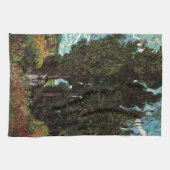 ヴィンセント・ヴァン・ゴッホによる女性姿のヒノキ キッチンタオル (横)