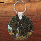 ヴィンセント・ヴァン・ゴッホによる女性姿のヒノキ キーホルダー (正面)